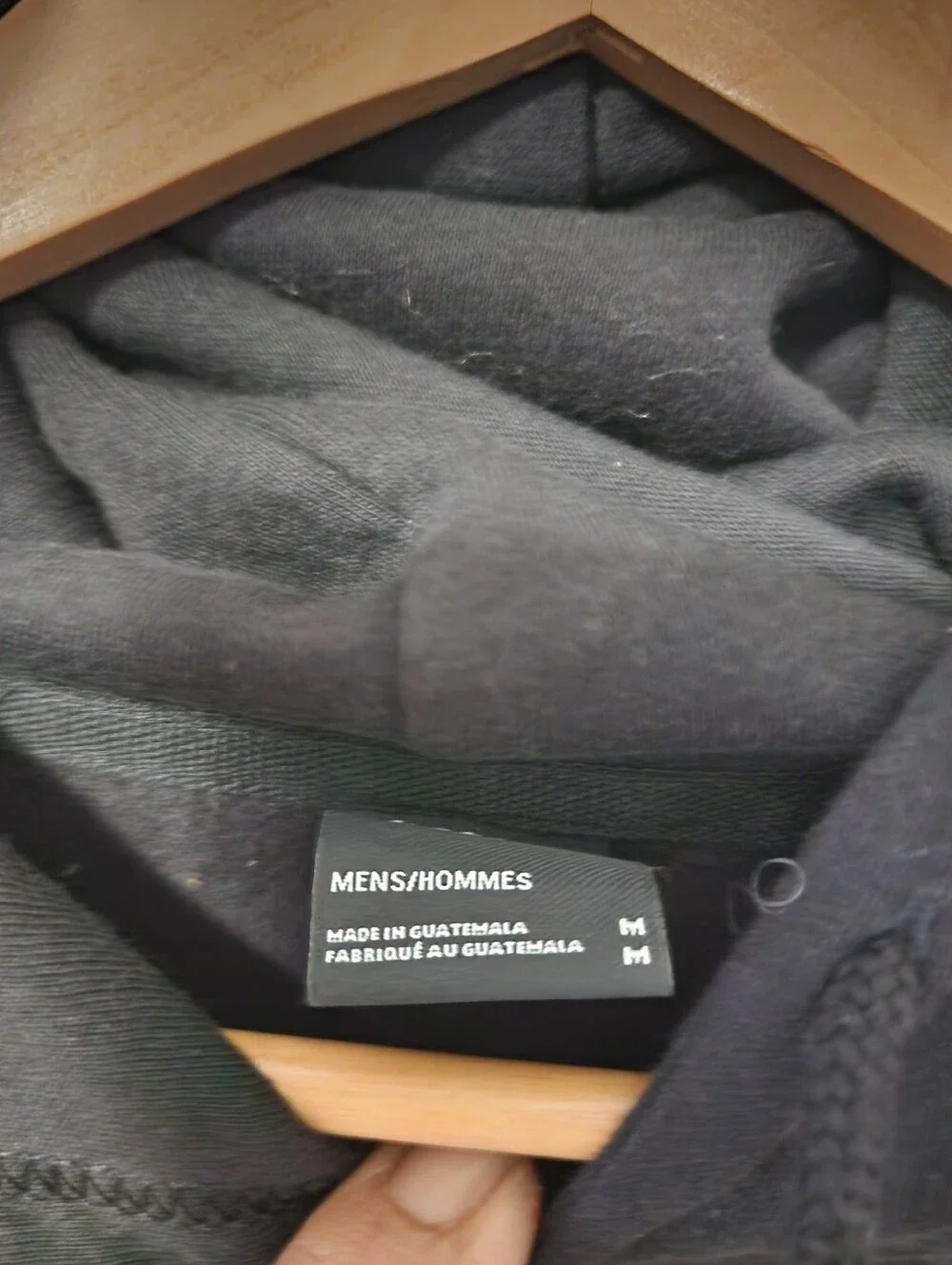 The North Face  Black Hoodie with Short Rainbow Logo